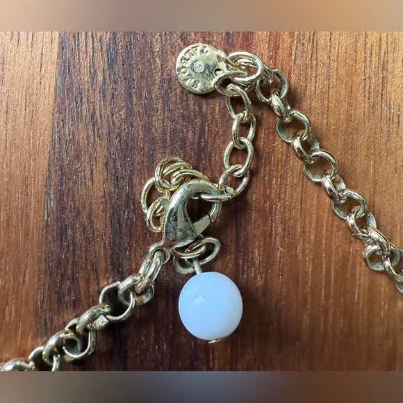 Talbots Colorful Statement Shell Beach Necklace Gold Tone Cha Cha Acrylic Beaded - Picture 5 of 7